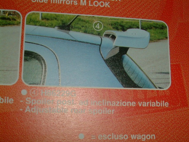 Peugeot 307 sportos tető szárny spoiler vagy UNI tetőspoiler